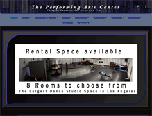 Tablet Screenshot of performingartscenter.net